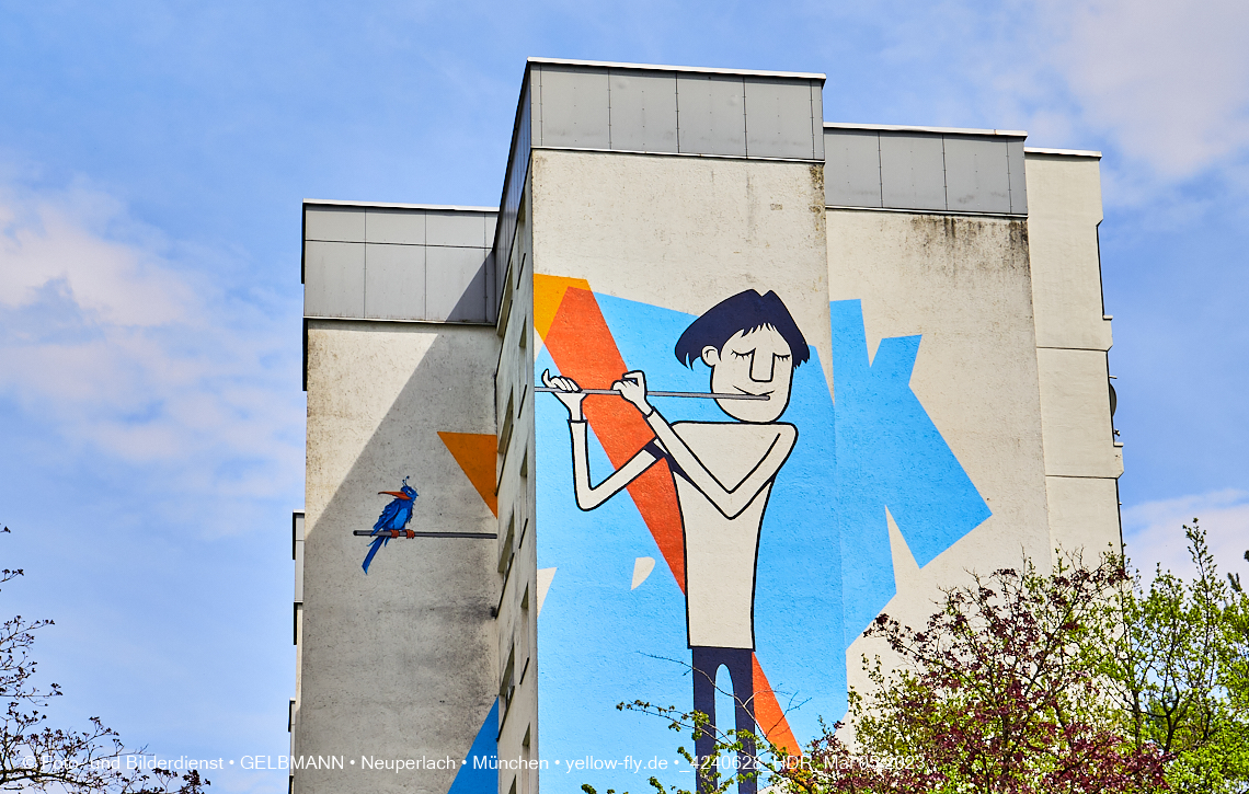 05.05.2023 - Graffiti am Karl-Marx-Ring 75 in Neuperlach